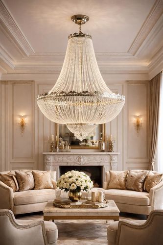 Lustre contemporain - 777 series - CRISTALUX LIGHTING DESIGN - en cristal / 6 ampoules / 7 ampoules