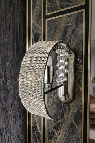 Applique murale contemporaine - 4206/1C - CRISTALUX LIGHTING DESIGN - d'intérieur / en acier inoxydable / en cristal