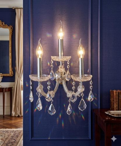Applique murale contemporaine - 3023/3C - CRISTALUX LIGHTING DESIGN - d'intérieur / en cristal / candélabre