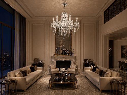 Lustre contemporain - 145 series - CRISTALUX LIGHTING DESIGN - en cristal / 3 ampoules / 5 ampoules
