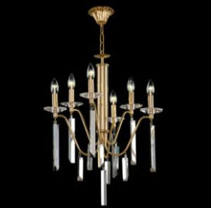 Lustre classique - 264 SERIES - CRISTALUX LIGHTING DESIGN - en métal / en cristal / 6 ampoules