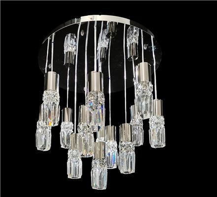 Lustre contemporain - 1750 series - CRISTALUX LIGHTING DESIGN - en métal / en cristal / 7 ampoules