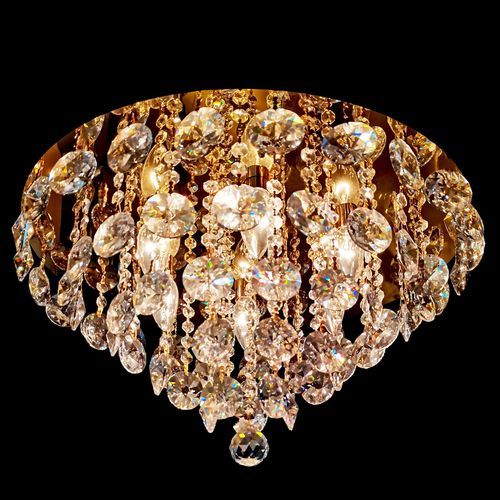 Lustre contemporain - 81041 SERIES - CRISTALUX LIGHTING DESIGN - en acier inoxydable / en cristal / 3 ampoules