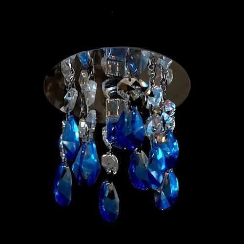 Plafonnier contemporain - 873 - CRISTALUX LIGHTING DESIGN - rond / en acier inoxydable / en cristal