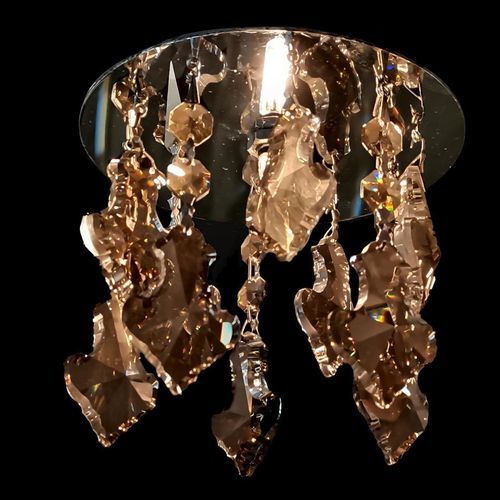 Plafonnier vintage - 915 - CRISTALUX LIGHTING DESIGN - rond / en acier inoxydable / en cristal