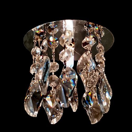 Plafonnier contemporain - 922 - CRISTALUX LIGHTING DESIGN - rond / en acier inoxydable / en cristal