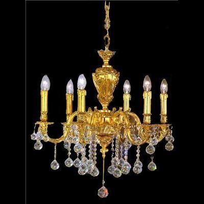 Lustre contemporain - 34/6D - CRISTALUX LIGHTING DESIGN - en métal / en cristal / 6 ampoules