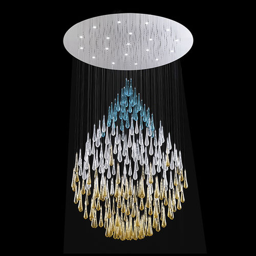 Lustre contemporain - LIR - BEBY ITALY SRL - en verre de Murano / en métal / cascade