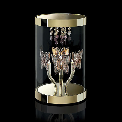 Lampe de table - BUTTERFLY - BEBY ITALY SRL - en métal / en cristal / en cristal Swarovski®