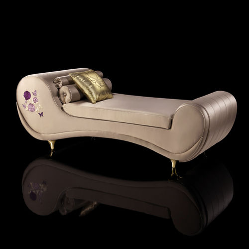 Méridienne contemporaine - BUTTERFLY - BEBY ITALY SRL - en cuir / beige