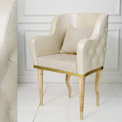 Chaise contemporaine - NATURE - BEBY ITALY SRL - d'intérieur / en cuir / bois