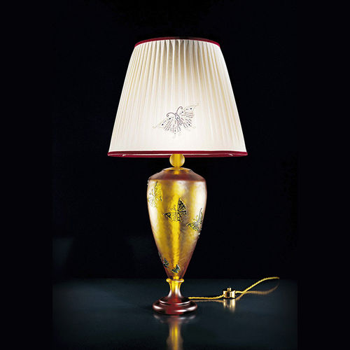Lampe de table - PANDORA - BEBY ITALY SRL - en cristal / en verre de Murano / en tissu