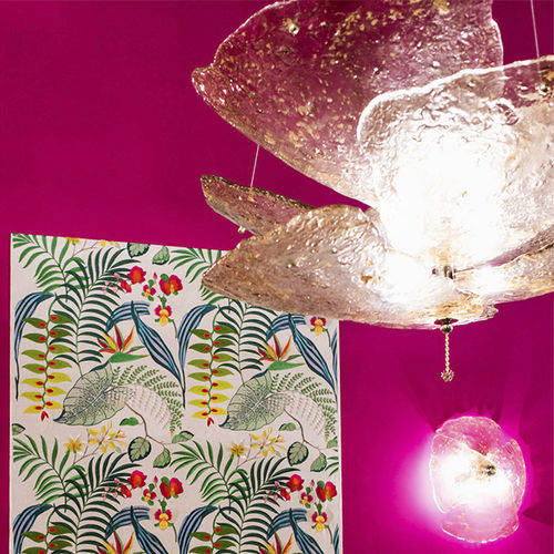 Lustre contemporain - ORCHID  - BEBY ITALY SRL - en verre de Murano / en métal / en or