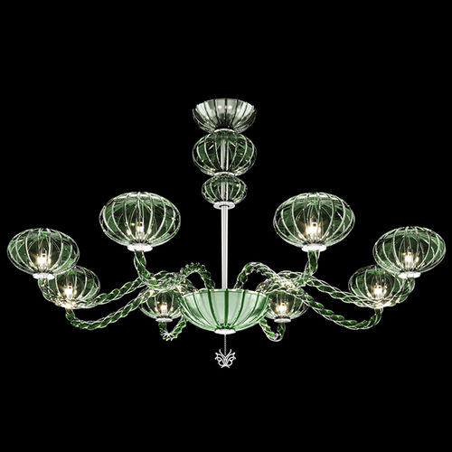 Lustre contemporain - GLOSS - BEBY ITALY SRL - en verre de Murano / en métal / candélabre