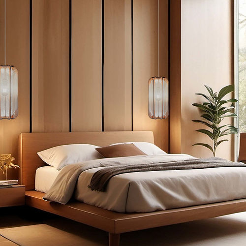 Lampe suspendue - PILLSI - LAFABLIGHT - en coton / en chêne / en bois