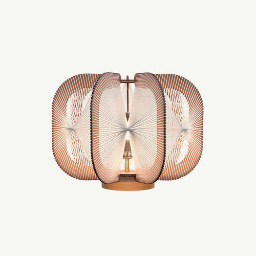Lampe de table - DRUMJEE 7 TWIST - LAFABLIGHT - en coton / en chêne / en bois