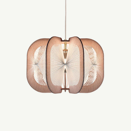 Suspension - DRUMJEE 7 TWIST - LAFABLIGHT - en coton / en chêne / en bois