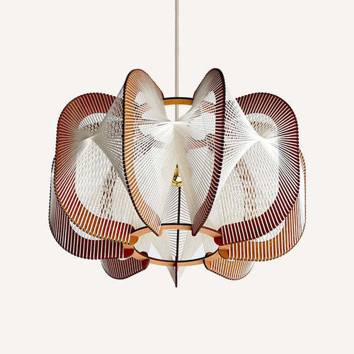 Suspension - DRUMJEE 9 TWIST - LAFABLIGHT - en coton / en chêne / en bois