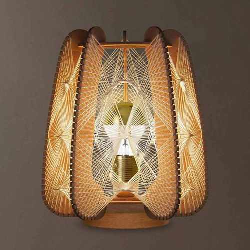 Lampe de table - ARIOCA TRIPLE TWIST - LAFABLIGHT - de bureau / en coton / design original