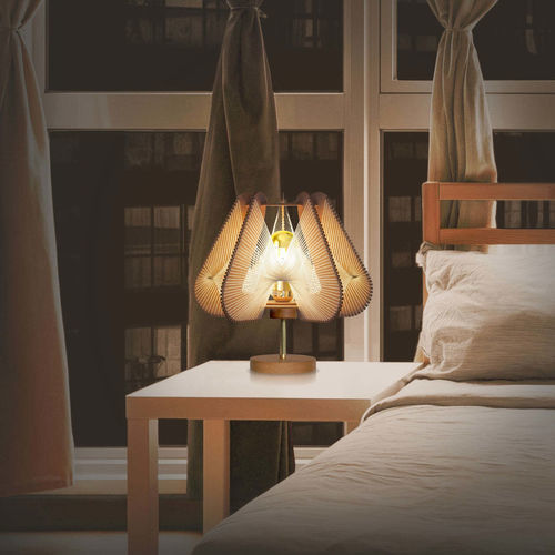 Lampe sur pied - NOTOCA TWIST - LAFABLIGHT - de table / en bois / en chêne