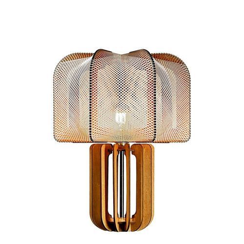 Lampe de table - MULJEE MW CROISÉ - LAFABLIGHT - en chêne / en coton / en bois