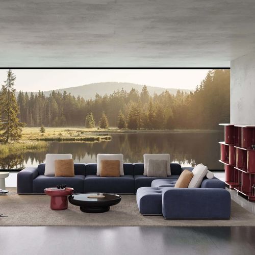 Canapé d'angle - ZONG HENG - DASH CASA GROUP CO.LTD - contemporain / pour intérieur / en tissu