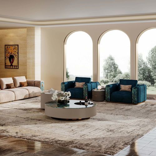 Fauteuil contemporain - HESTIA’S ODE  - DASH CASA GROUP CO.LTD - en cuir / en marbre / en bronze