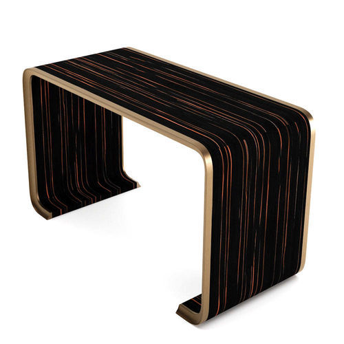 Table d'appoint moderne - HESTIA&rsquo;S ODE - DASH CASA GROUP CO.LTD - en métal / en placage de bois / en iroko