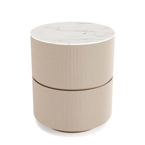 Table d'appoint moderne - HESTIA&rsquo;S - DASH CASA GROUP CO.LTD - en bronze / en bois laqué / en marbre