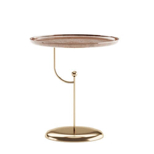 Table d'appoint contemporaine - SACRED GALLERY GRACE - DASH CASA GROUP CO.LTD - en métal / en placage de bois / en bois laqué