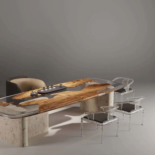 Chaise de salle à manger contemporaine - RONG - DASH CASA GROUP CO.LTD - d'intérieur / en résine / en cuir pleine fleur