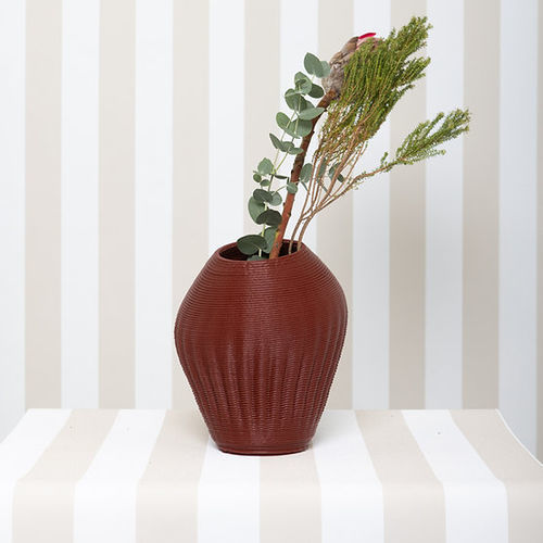 Vase marin - PATTERNED PEBBLE SMALL - BlueCycle - en plastique / mural / à poser au sol