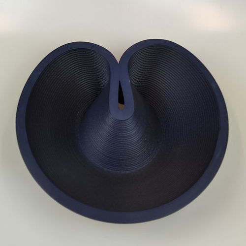 Assiette à dessert - BLACK ONE-OFF SEASHELL - BlueCycle - sculpturale / en plastique / uni