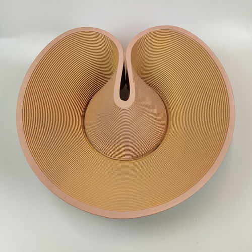 Assiette à dessert - DUSTY ONE-OFF SEASHELL - BlueCycle - sculpturale / en plastique / uni