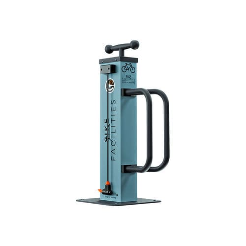 Station de réparation de vélos en aluminium - P-ST&GO - Manlu - en inox / en plastique / avec pompe de gonflage