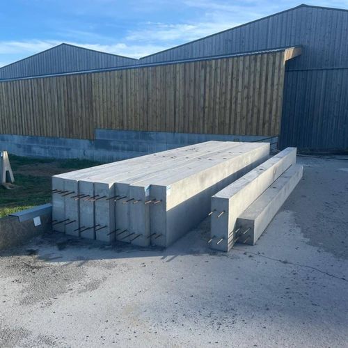 Longrine continue préfabriquée - Féret Préfa - en béton armé