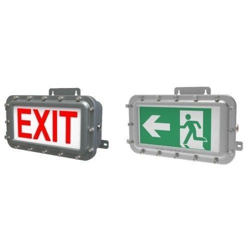 Éclairage de secours mural - JN-ATEX-EXIT1SERIES - JNLED - rectangulaire / à LED / en fonte d'aluminium