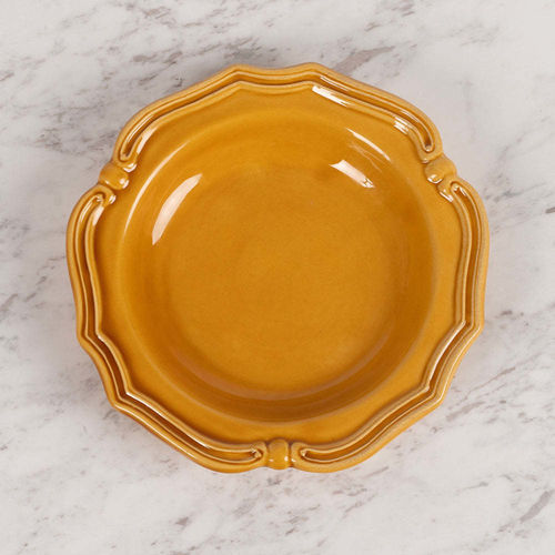 Assiette creuse - MAISON PICHON - ronde / en céramique émaillée / uni
