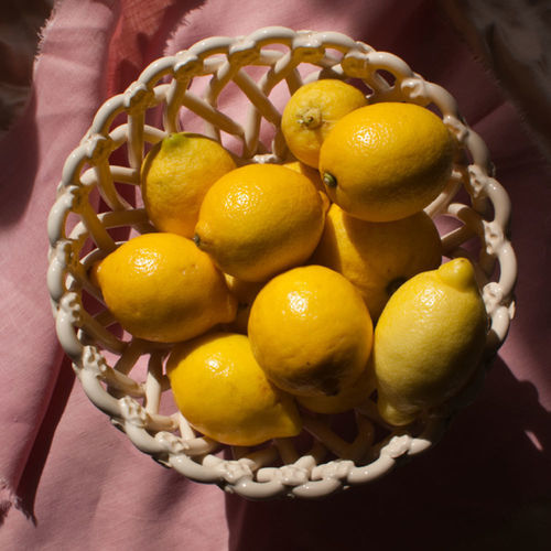 Corbeille à fruits en céramique émaillée - ICONIQUE - MAISON PICHON - pour hôtel / pour restaurant / rouge