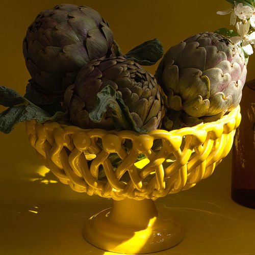 Corbeille à fruits en céramique émaillée - MAISON PICHON - contract / pour restaurant / rouge