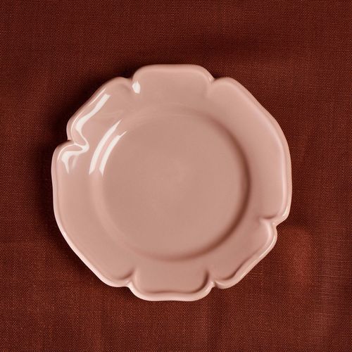 Assiette à dessert - MAISON PICHON - ronde / en céramique émaillée / uni