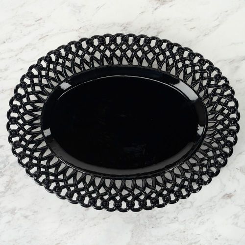 Plat de présentation en céramique émaillée - MAISON PICHON - pour restaurant / fait main