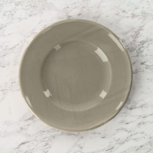Assiette ronde - MAISON PICHON - en céramique émaillée / uni / rouge