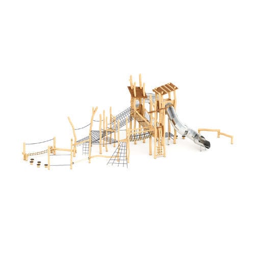 Structure de jeu pour collectivité - RPX4002-N - ASLIPARK ÇEVRE TASARIM VE MÜH. SAN. DIŞ TİC. LTD. ŞTİ (Robiwood) - pour aire de jeux / pour espace public / en corde