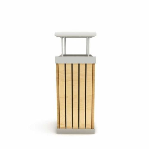 Poubelle bois - RC1015-M - ASLIPARK ÇEVRE TASARIM VE MÜH. SAN. DIŞ TİC. LTD. ŞTİ (Robiwood) - d'extérieur / d'extérieur / simple