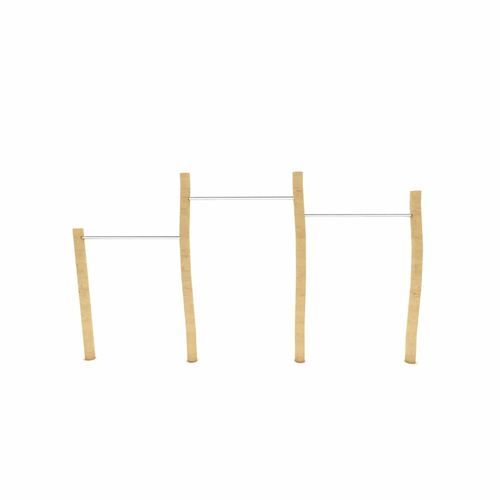 Barre de traction triple - PULL UP - ASLIPARK ÇEVRE TASARIM VE MÜH. SAN. DIŞ TİC. LTD. ŞTİ (Robiwood) - en bois / pour extérieur / pour parcours de santé