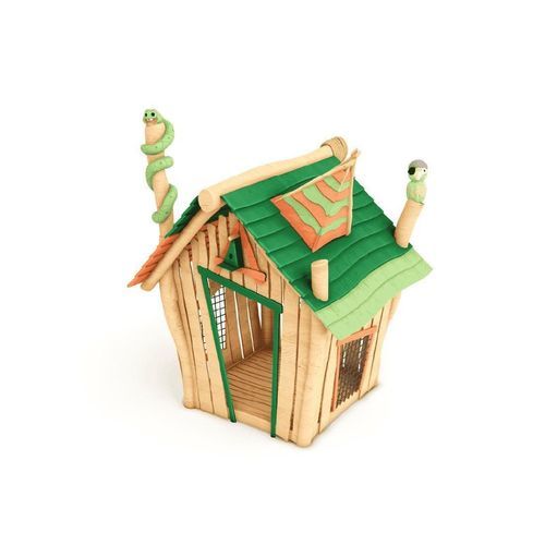 Cabane pour enfant pour aire de jeux - RM1016-P - ASLIPARK ÇEVRE TASARIM VE MÜH. SAN. DIŞ TİC. LTD. ŞTİ (Robiwood) - en bois / miniature / en acier inoxydable