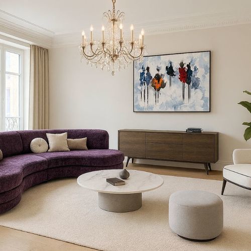 Canapé contemporain - RRM 748 - UAB "Dzūkijos baldų fabrikas" - de salon / en tissu / violet