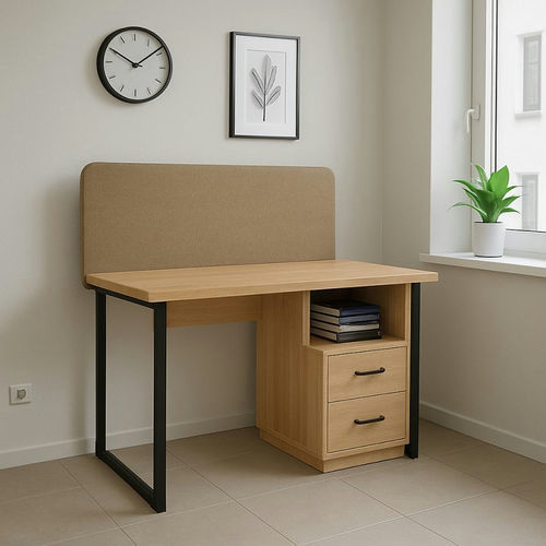 Bureau sur pied - DBF 821 - UAB "Dzūkijos baldų fabrikas" - contemporain / en chêne / en stratifié