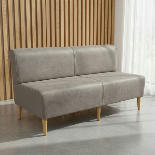 Banquette contemporaine - DBF 749 - UAB "Dzūkijos baldų fabrikas" - en mousse / en cuir / avec piètement en stratifié